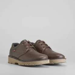 Blucher dentado de piel marrón CALLAGHAN