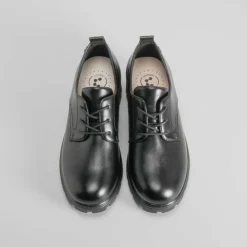 Blucher negro tacón dentado COMFEET