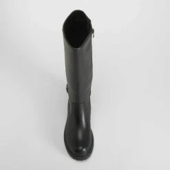 Bota alta tacón track negra PICCOLA PIU