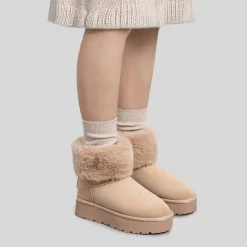 Bota australiana pelo beige XTI