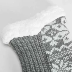 Bota calcetín antideslizante gris mujer