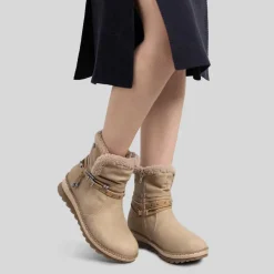 Botín casual pelo beige REFRESH