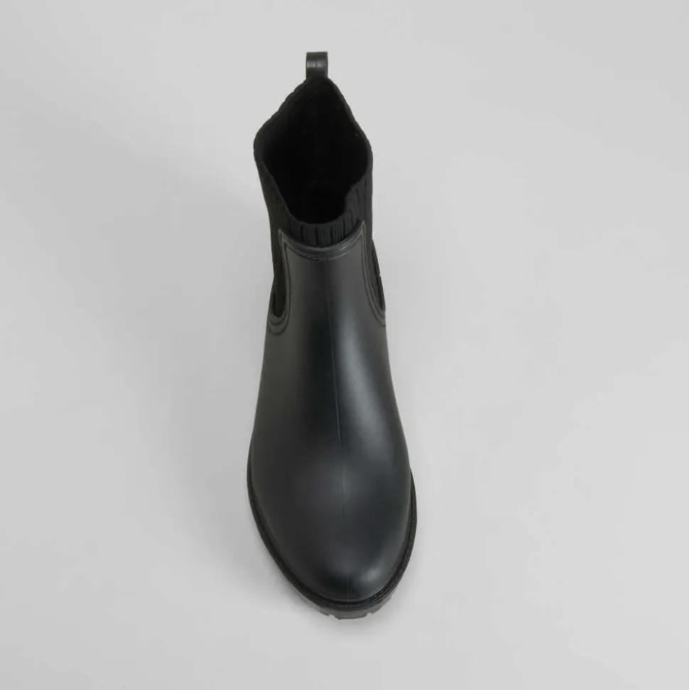 Botín de lluvia chelsea negro PICCOLA PIU
