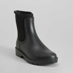 Botín de lluvia chelsea negro PICCOLA PIU