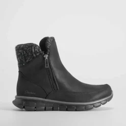 Botín plano sport negro SKECHERS