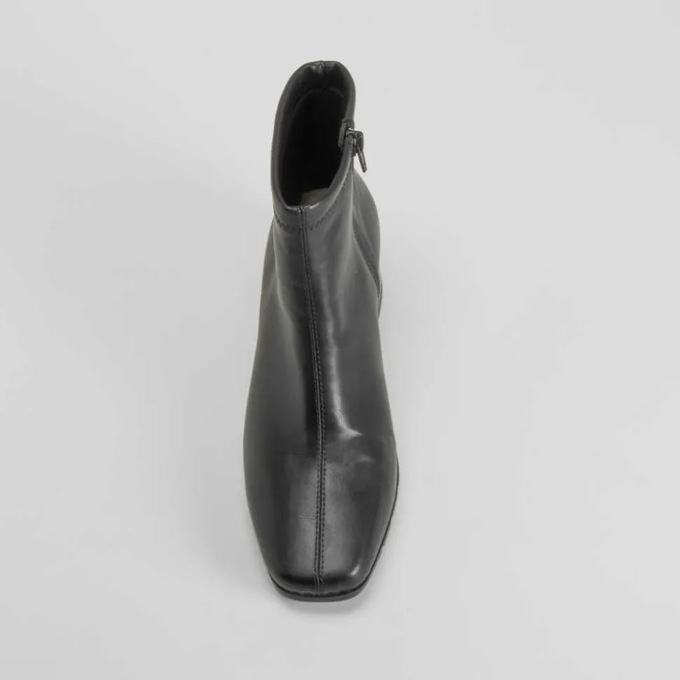 Botín tacón Double Fit elástico negro COMFEET