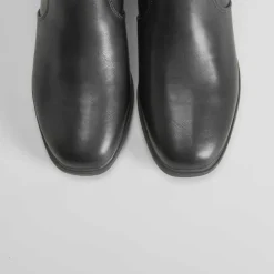 Botín tacón medio negro COMFEET