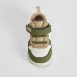 Deportiva alta barefoot bebé marrón COMFEET