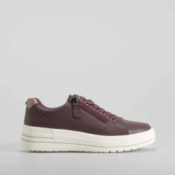 Deportiva casual burdeos COMFEET