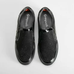 Deportiva casual cremallera negra MYSOFT