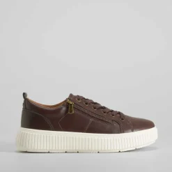 Deportiva casual plataforma marrón COMFEET