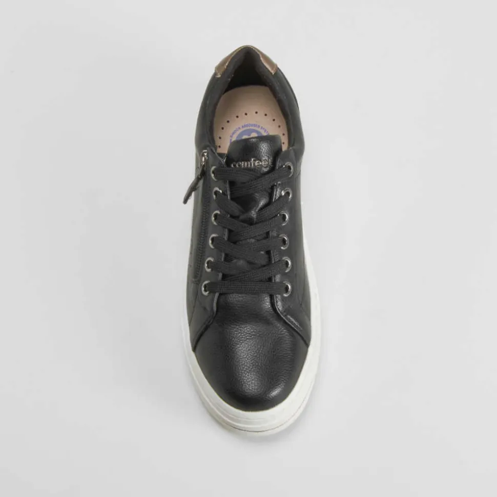 Deportiva casual Shock Absorber negra COMFEET