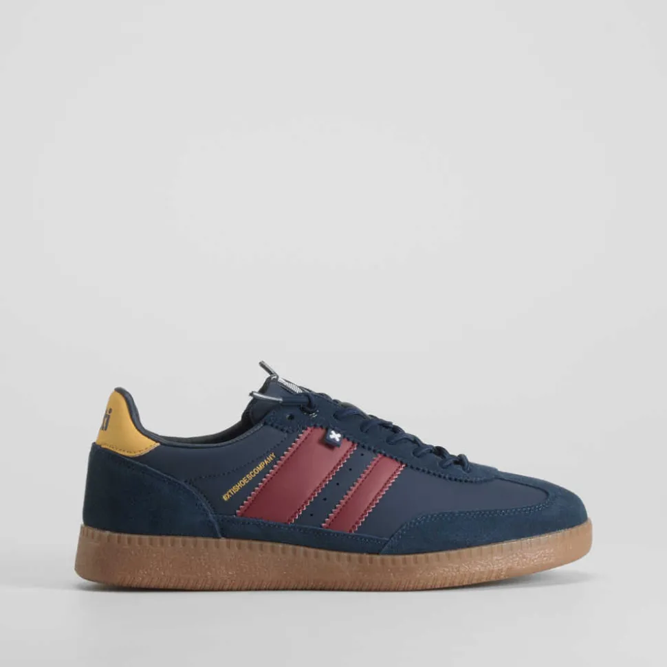Deportiva casual suela caramelo azul marino XTI