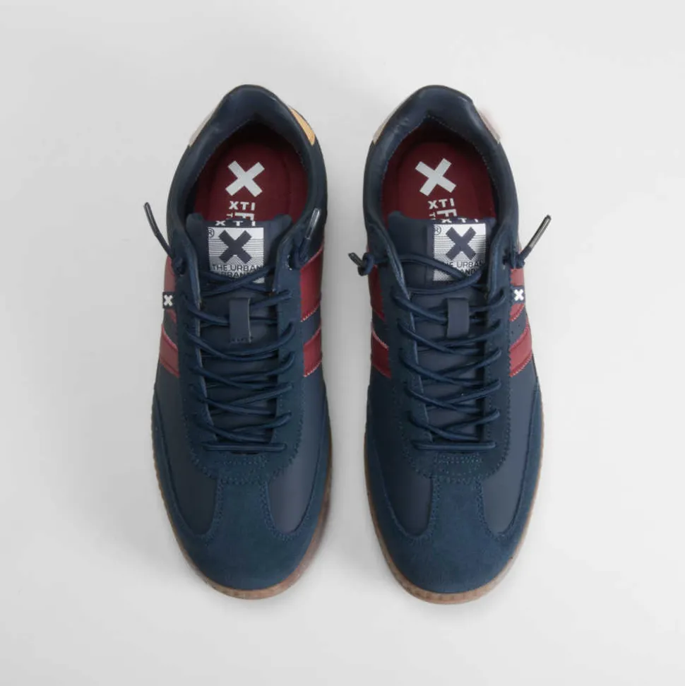 Deportiva casual suela caramelo azul marino XTI