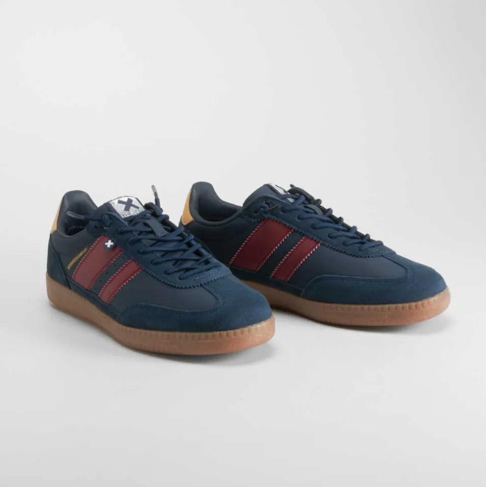 Deportiva casual suela caramelo azul marino XTI