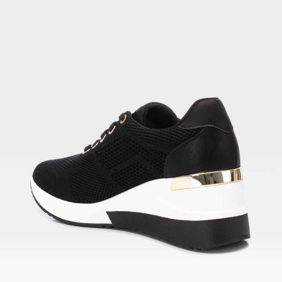 Deportiva cuña mesh negra XTI