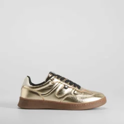 Deportiva sneaker suela caramelo oro NYC