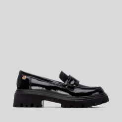 Mocasín tacón negro XTI