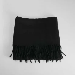 Pashmina básica negro mujer