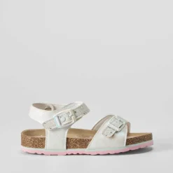 Sandalia bio con brillo blanca OH GIRL