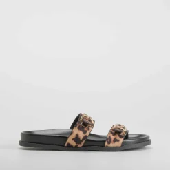 Sandalia bio marrón leopardo PICCOLA PIU
