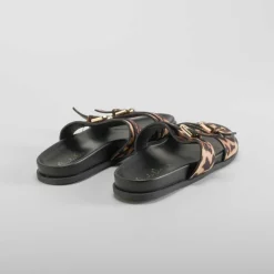 Sandalia bio marrón leopardo PICCOLA PIU