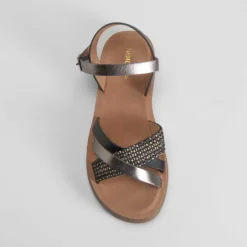 Sandalia bio tricolor negra SENDA ROAD