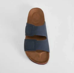 Sandalia bio velcros azul NYC
