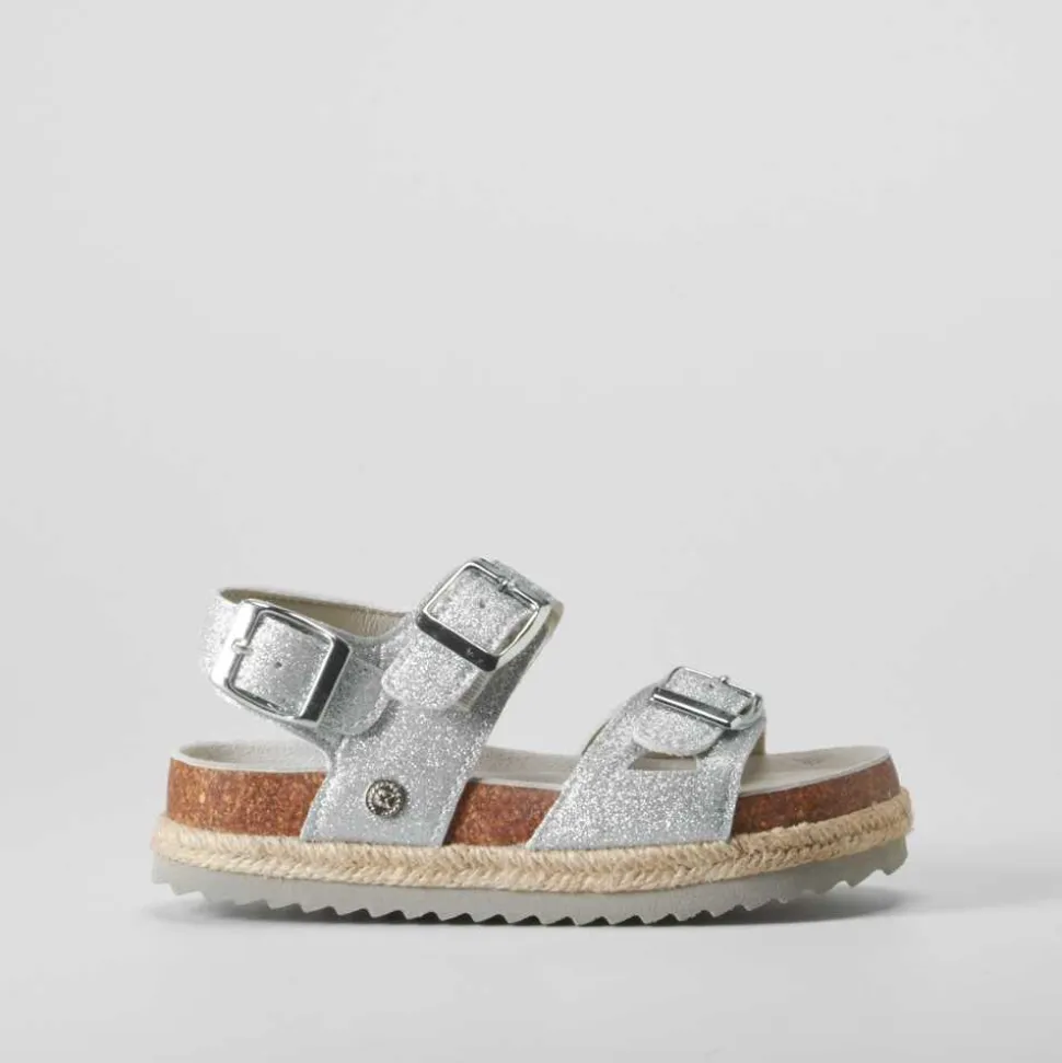 Sandalia bio yute plata XTI