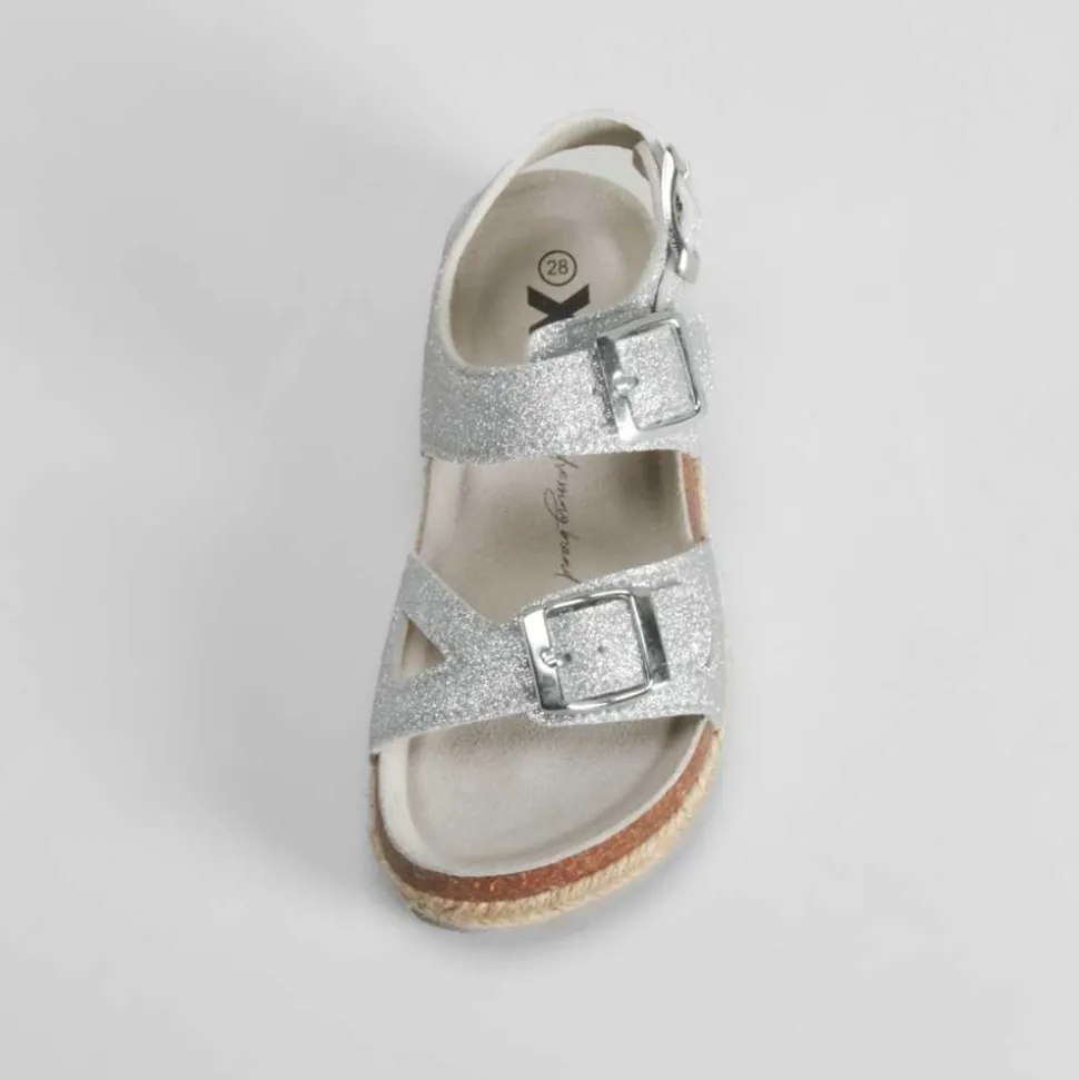Sandalia bio yute plata XTI