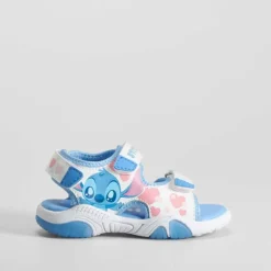 Sandalia deportiva con luces azul STITCH