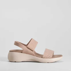 Sandalia deportiva cuña beige UTWO