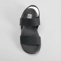 Sandalia deportiva cuña negra UTWO