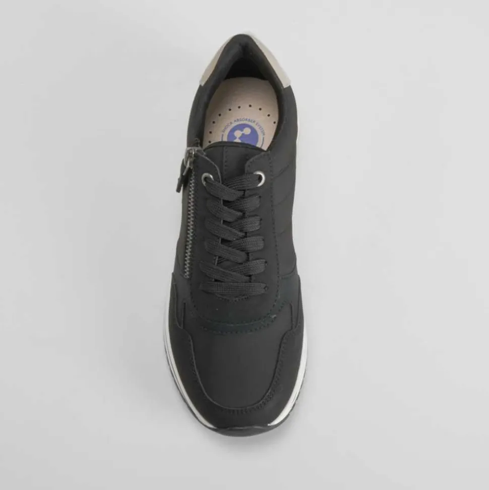 Sneaker cremallera negro COMFEET