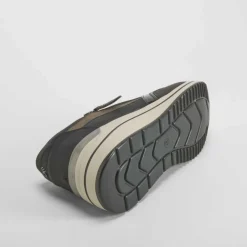 Sneaker cuña elástico negro COMFEET