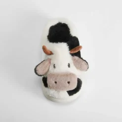 Zapatilla abierta vaca infantil blanca OLYNE