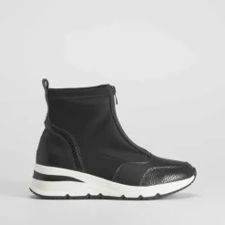 Zapatilla alta deportiva negra COMFEET