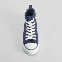 Zapatilla alta lona azul marino OH GIRL