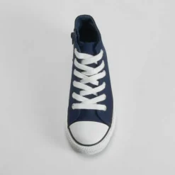 Zapatilla alta lona azul moarino OH GIRL