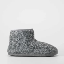 Zapatilla casa bota punto gris OLYNE