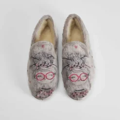 Zapatilla casa cerrada estampada gris COMFEET