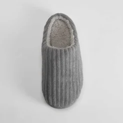 Zapatilla casa pana gruesa gris OLYNE