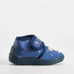 Zapatilla cerrada velcro perro bebé azul OLYNE