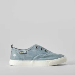 Zapatilla lona gris efecto lavado SEVEN FIVE