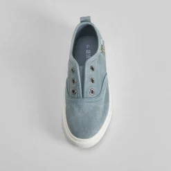 Zapatilla lona gris efecto lavado SEVEN FIVE