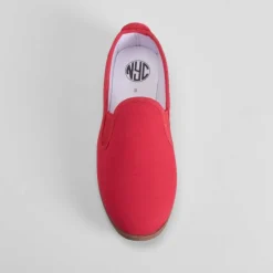 Zapatilla lona kung fu roja NYC
