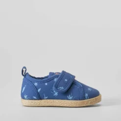 Zapatilla lona yute bebé azul BACHE