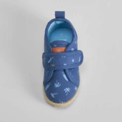 Zapatilla lona yute bebé azul BACHE