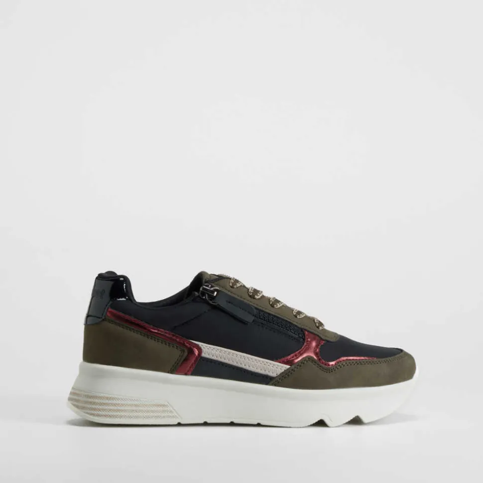 Zapatilla multicolor verde COMFEET