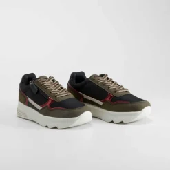 Zapatilla multicolor verde COMFEET